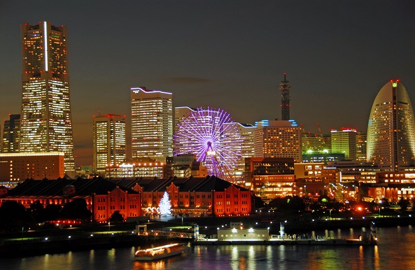 みなとみらい地区の夜景