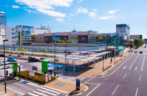 計画的に整備されたつくば駅の駅前