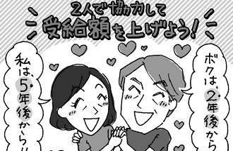 年金の繰り下げ受給は夫婦で考えよう（イラスト／ナガイクミコ）