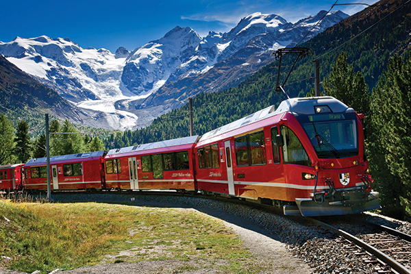 欧州には憧れの列車がいっぱい。スイスを走るレーティッシュ鉄道