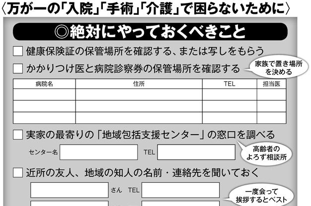 お盆の帰省時に確認しておきたい「老親の体調異変」への備えとは