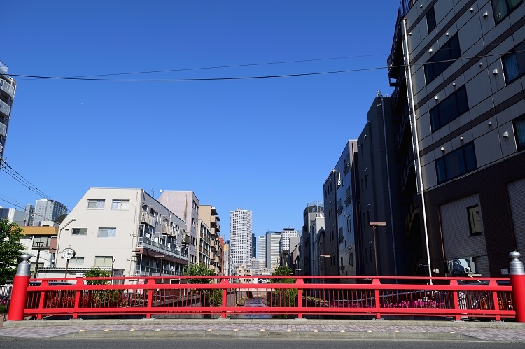 駅名の由来となっている「中野新橋」