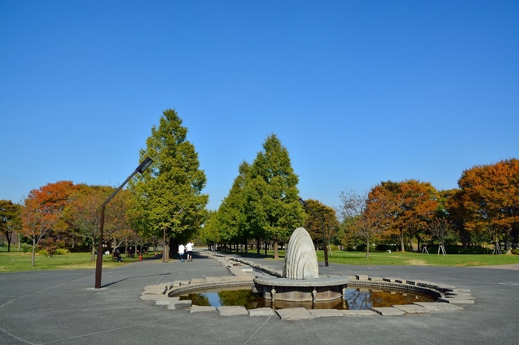 23区内とは思えぬ広大な光景が広がる舎人公園