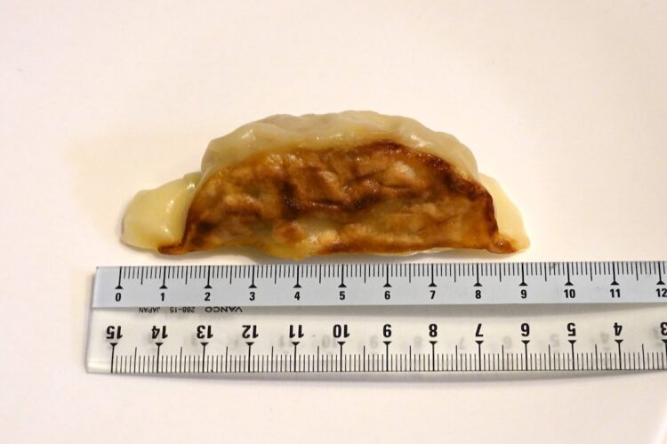 ファミリーマート『焼き餃子』、最も長い部分が約9.3cm 