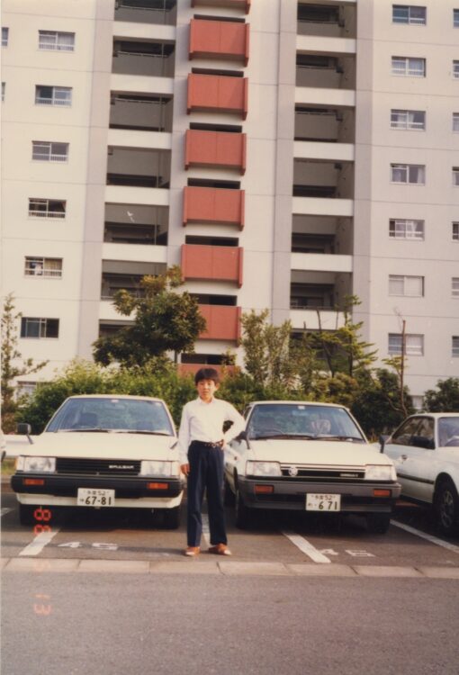 1986年　「多摩センターの駅前にはイトーヨーカドーしかなくて、多摩丘陵の山肌が見えていました」（瀧口さん）