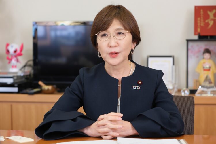 稲田朋美議員は女性の政治参画状況に危機感を抱いている（撮影／平野哲郎）