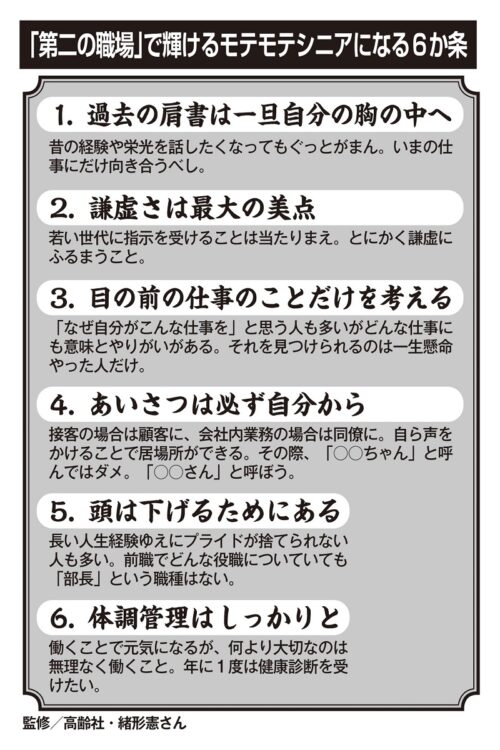 「第二の職場」で輝けるモテモテシニアになる6か条