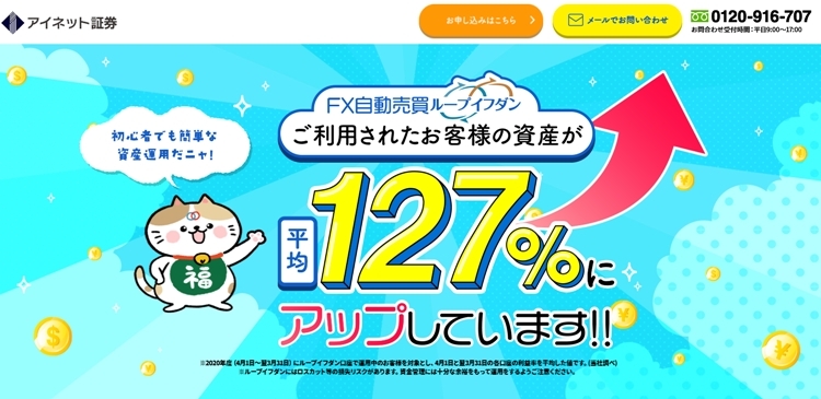 アイネット証券_ループイフダン