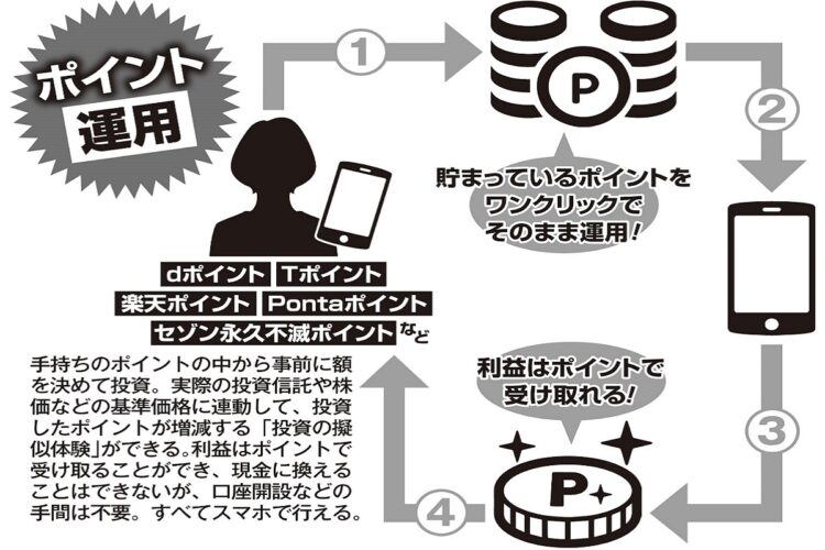 ポイントで疑似的に投資を行う「ポイント運用」の仕組み