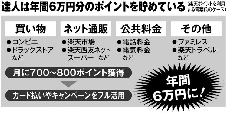 達人はどうやって年間6万円分のポイントを貯めているのか？