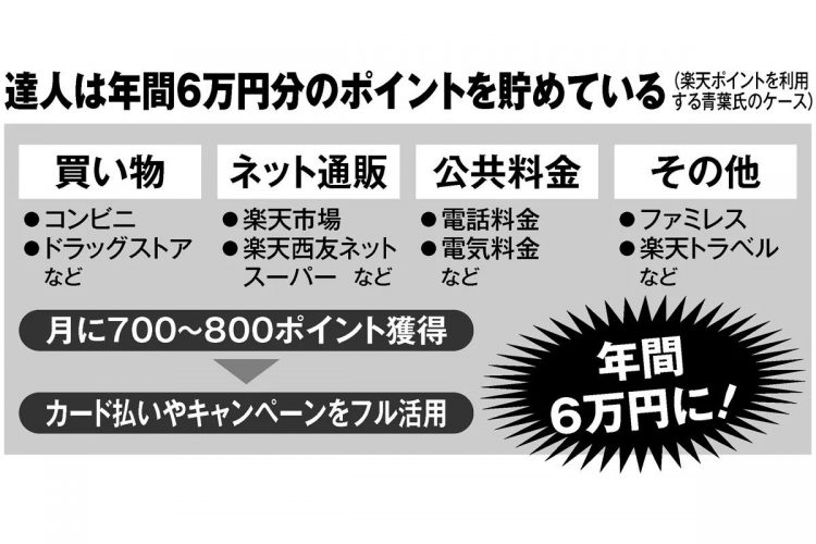 達人はどうやって年間6万円分のポイントを貯めているのか？