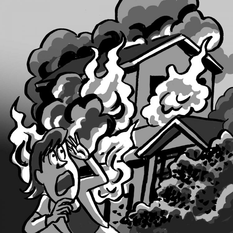 人生で火事に遭う確率は？