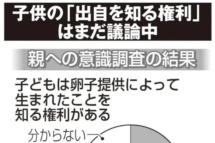 子供の「出自を知る権利」はまだ議論中（提供／共同通信社）