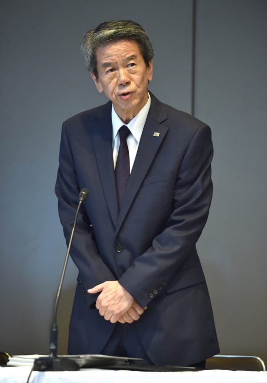 田中久雄・元社長（在任期間2013年6月～2015年7月写真／AFP＝時事）