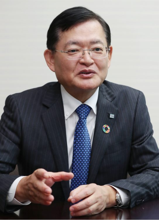 車谷暢昭・元社長（在任期間2020年4月 ～2021年4月／時事通信フォト）