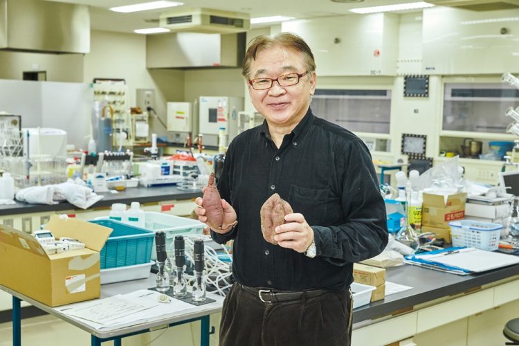 「サツマイモ燃料」について語る近畿大学生物理工学部教授の鈴木高広氏