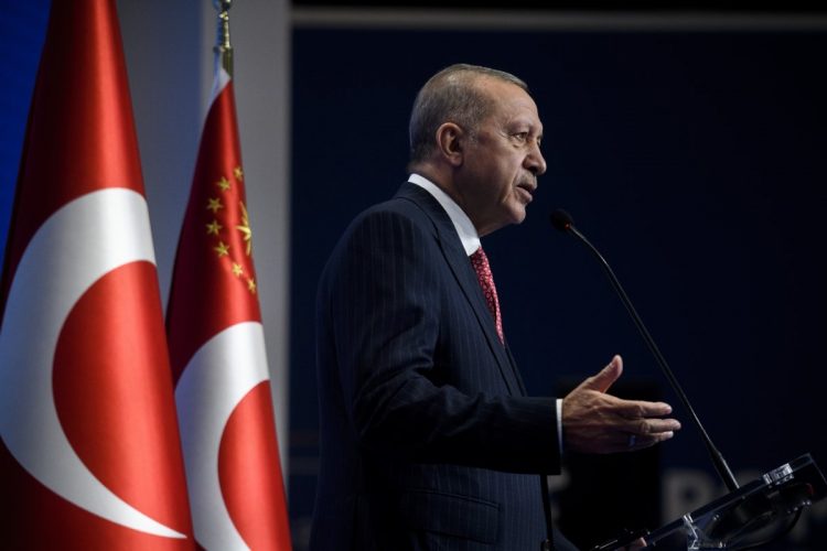 トルコから資金流出が進んでいる背景に何が（エルドアン大統領。Getty Images）