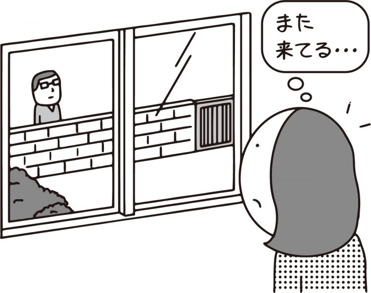 「会いたくない」と言っているのに…（イラスト／大野文彰）