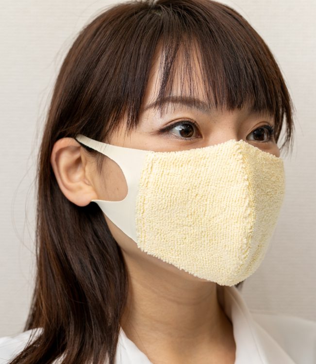 Oh！マスク多層繊維フィルターシートマスク。「表面にAg（銀）が織り込まれているため、長時間マスクを着用してもにおいがこもりにくいんです」