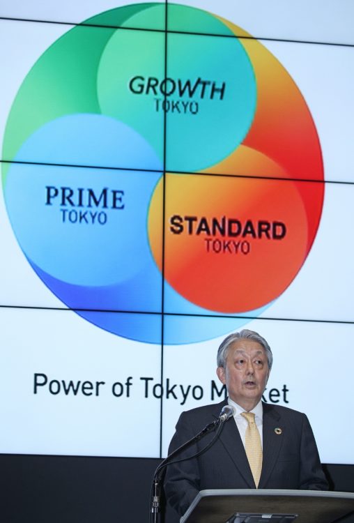 東証再編の狙いは？（東京証券取引所・山道裕己社長／時事通信フォト）