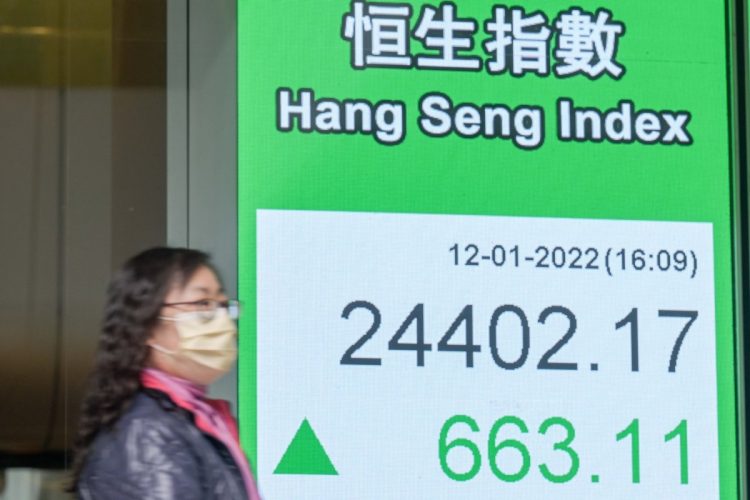 今年に入って戻り歩調が続くハンセン指数（Getty Images）