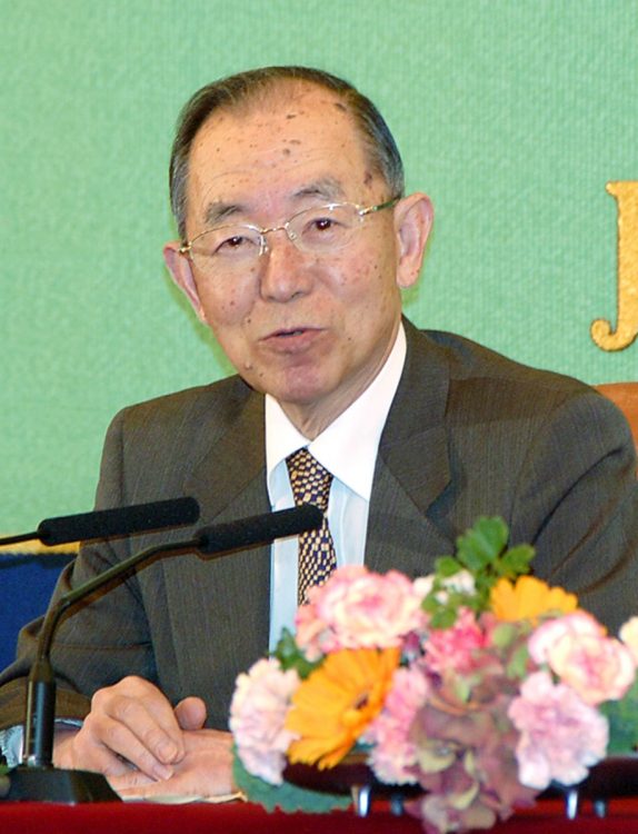 伊藤忠商事社長・丹羽宇一郎氏（肩書は当時のもの。時事通信フォト）