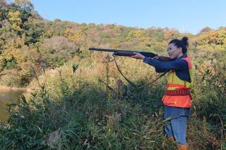 2013年に狩猟免許を取得した溝部名緒子さん