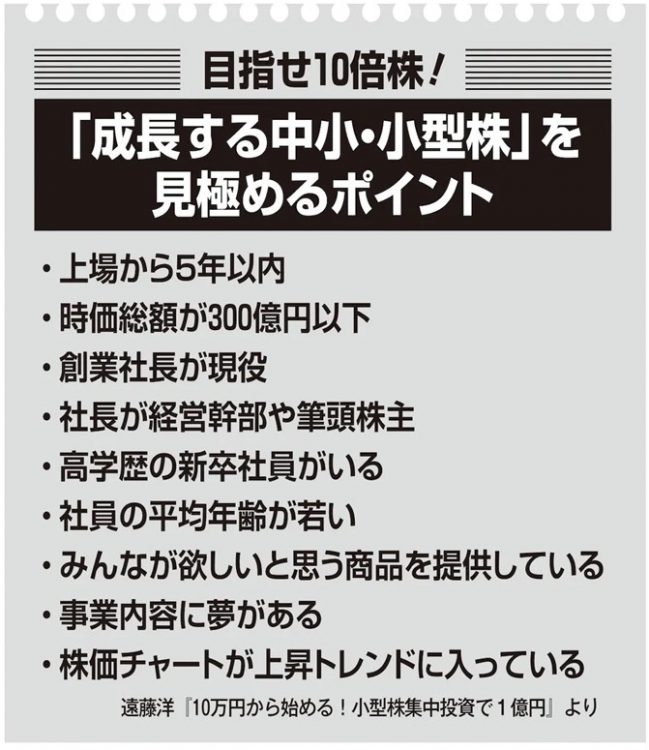 個人投資家の遠藤洋さんが考える「成長する中小・小型株を見極めるポイント」