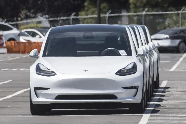 飛躍的な成長を遂げるテスラの電気自動車（写真／共同通信社）