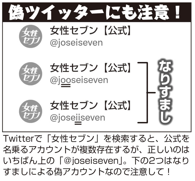 偽ツイッターにも注意！