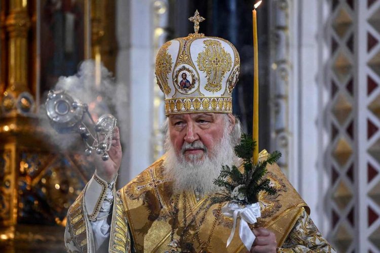 イギリスによる経済制裁の対象となったロシア正教会のキリル総主教（AFP=時事）