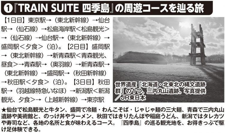 『TRAIN SUITE 四季島』の周遊コースを辿る旅