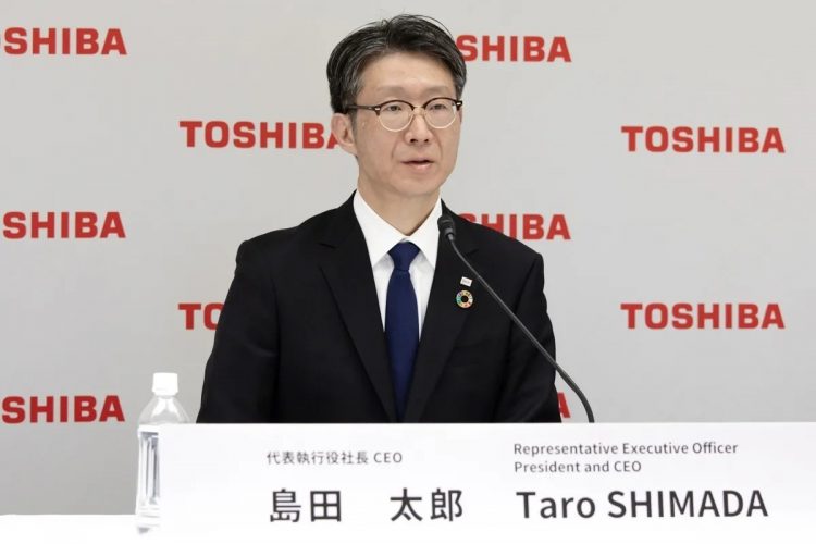 今後の舵取りを担う島田太郎・社長（時事通信フォト／東芝提供）