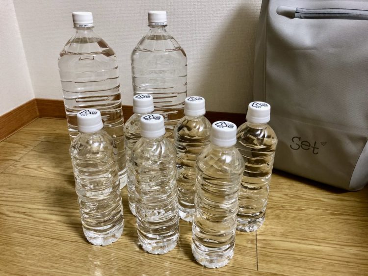 防災リュックに入れておく水の備え