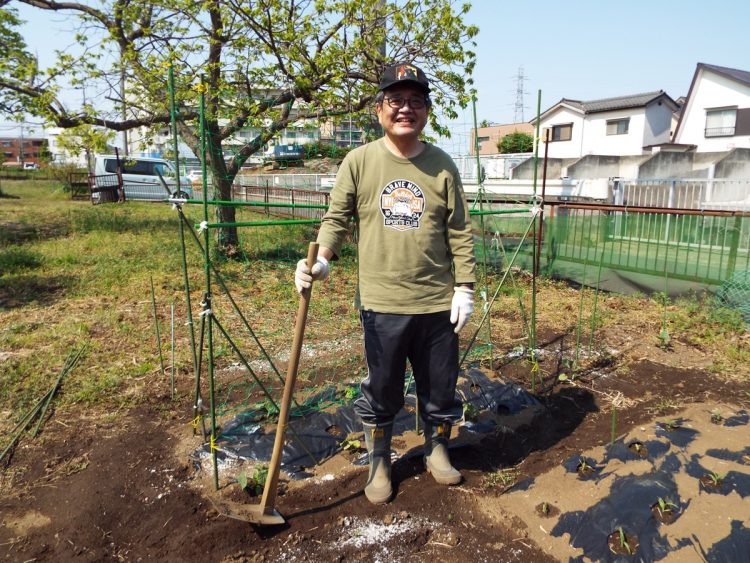 2019年から自宅近くの耕作放棄地を借りて野菜を作っている（本人提供）