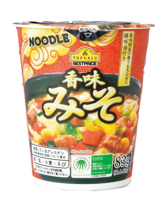 『コクウマなスープNOODLE香味みそ』（トップバリュ）