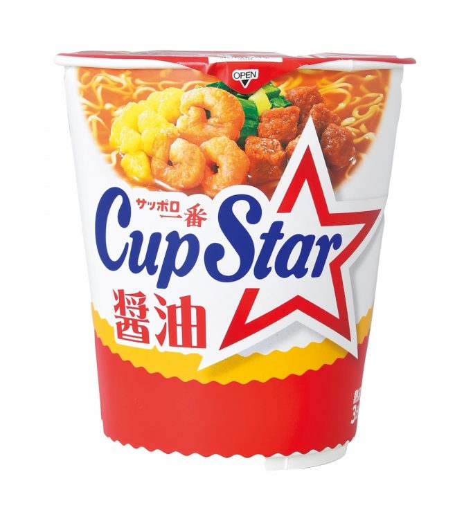 『サッポロ一番 カップスター 醤油』（サンヨー食品）