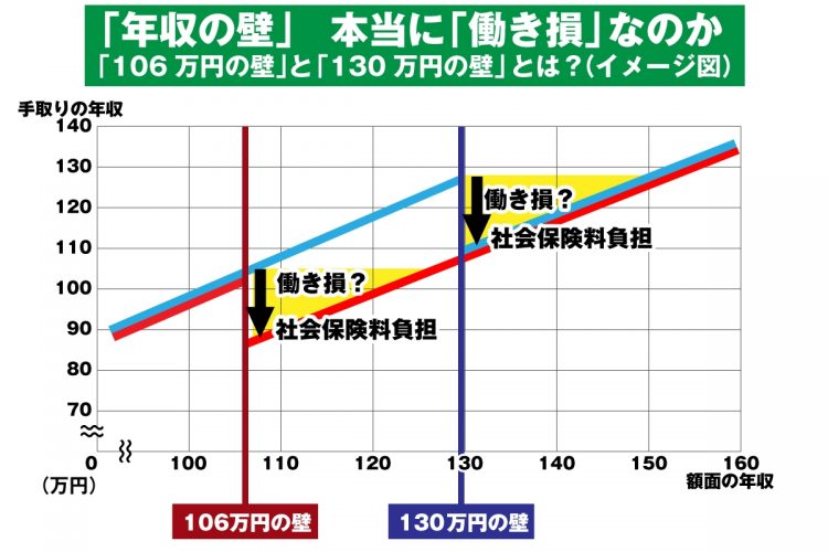 【図解】「年収の壁」――本当に「働き損」なのか？