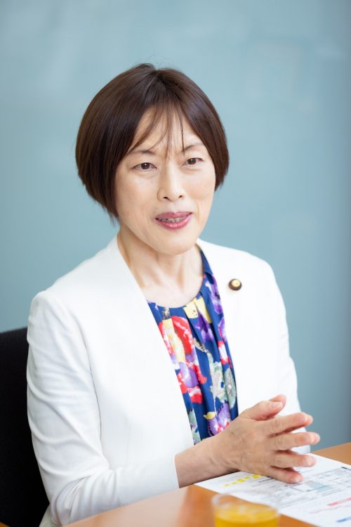 田村智子・参議院議員（撮影／平野哲郎）