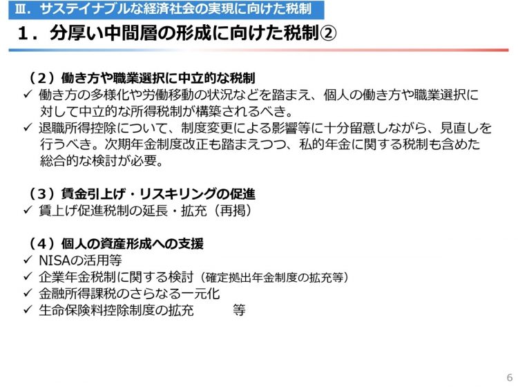 経団連による「令和6年度税制改正に関する提言」（7）