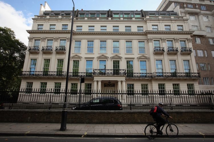 許家印会長名義のロンドン市中心部にある2億1000万ポンドの大豪邸（Getty Images）