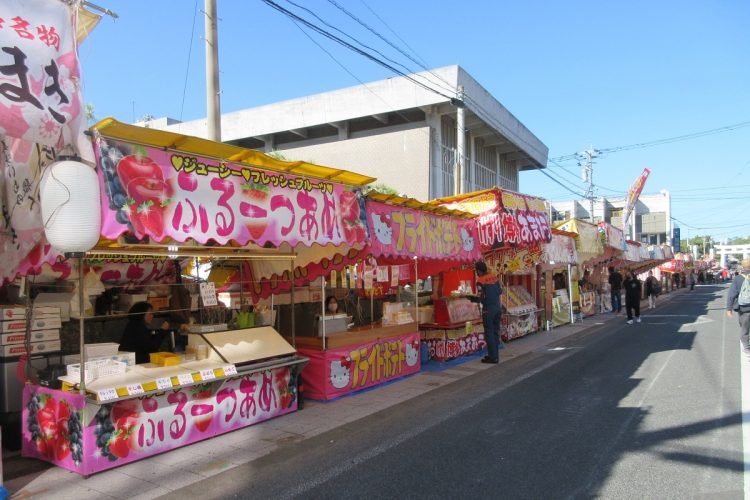 唐津くんちに出店した屋台の数々