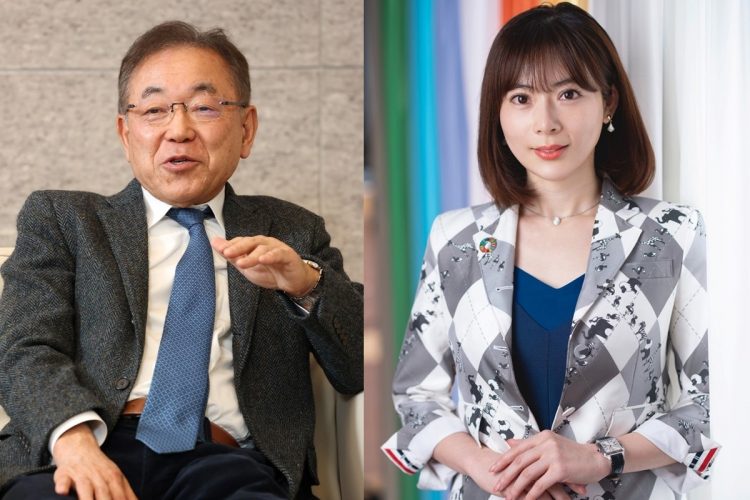 「特需」に備えるための知恵とは（左から武者陵司氏、馬渕磨理子氏）