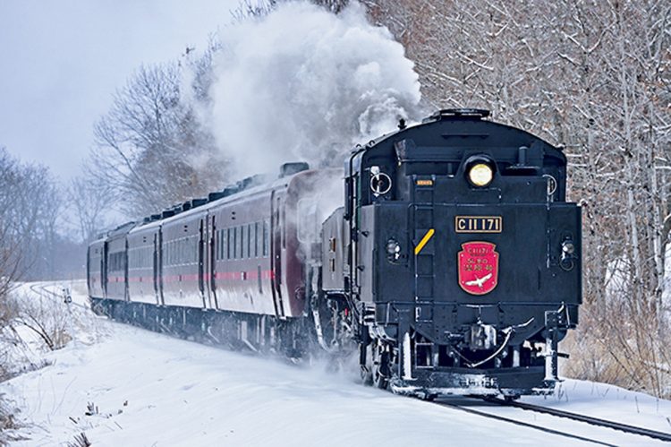 冬は蒸気機関車が大人気