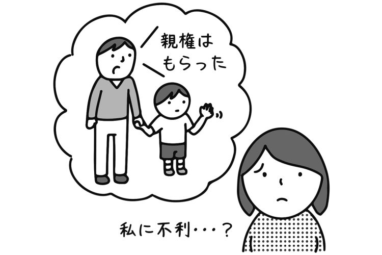 離婚時の親権にどう影響する？（イラスト／大野文彰）