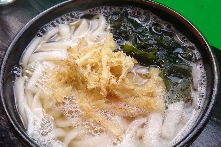 同店のごぼ天ワカメうどん（大盛り）