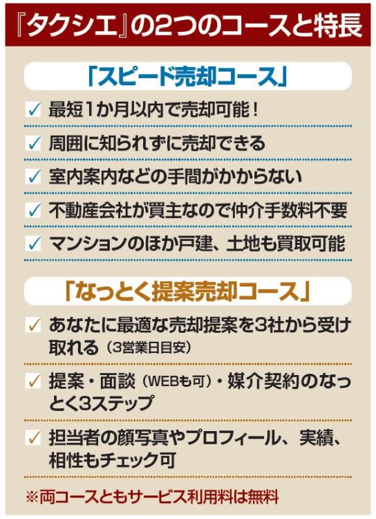 『タクシエ』の2つのコースと特長