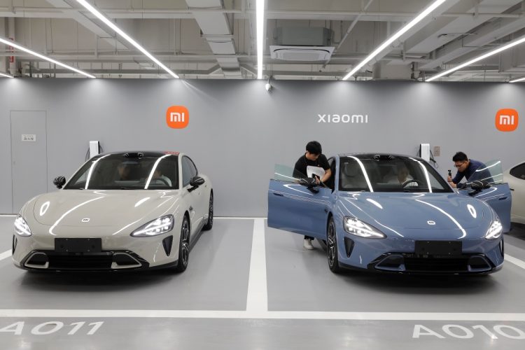 シャオミが4月3日より発売を開始した電気自動車「SU7」（Getty Images）