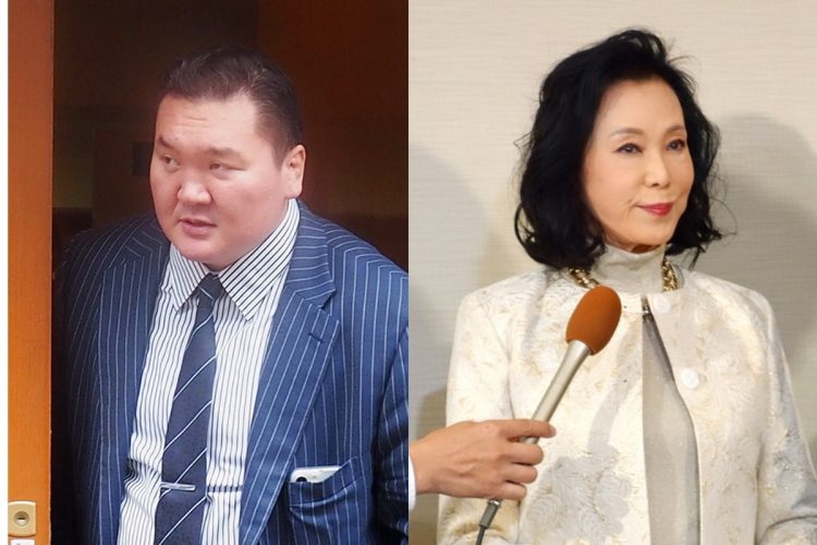 相撲部屋の大合併に直面する宮城野親方（左）とかつての大合併を経験した紀子さん（右）