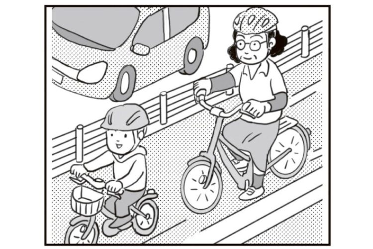 自転車で歩道を無条件で通行できる人もいる